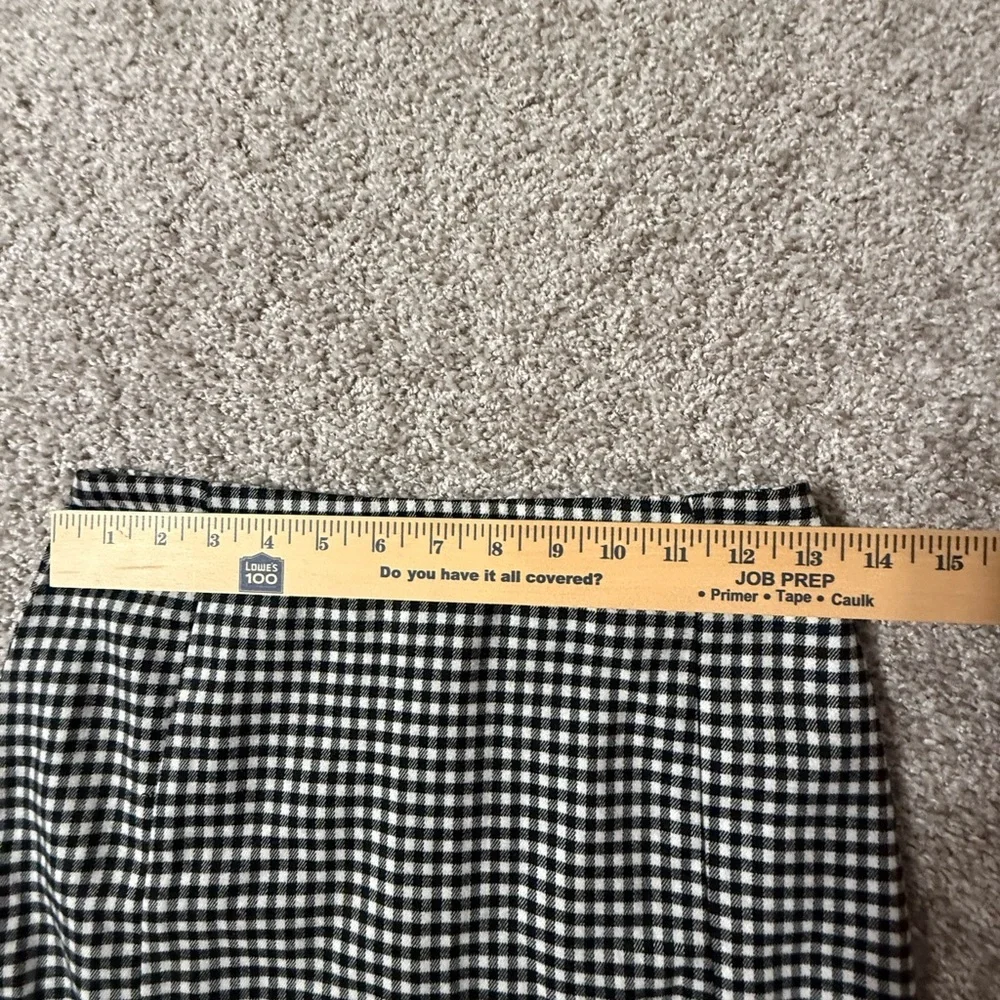 Black & White Micro Gingham Mini Skirt – Y2K Rachel Green Aesthetic